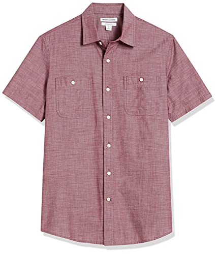 Amazon Essentials Men's Short-Sleeve Chambray ShirtProduct Image